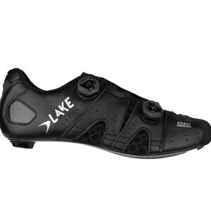 LAKE CX241 Black Men's Carbon Fiber Road Cycling Shoes
